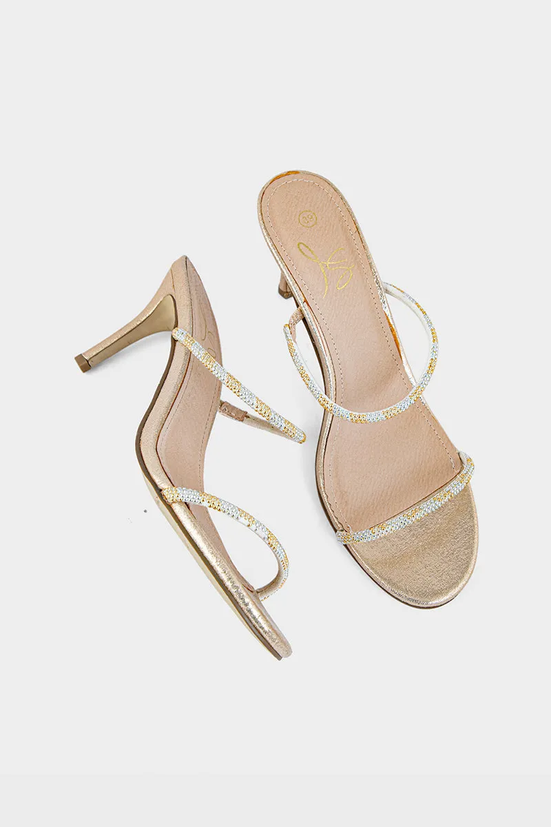 Party Wear Sandal I29160-Golden